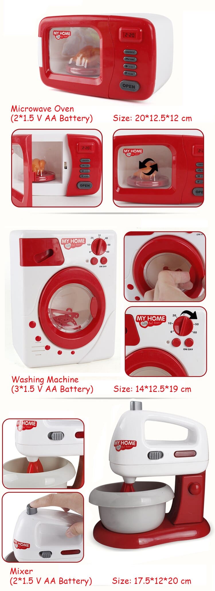 Household Appliances Pretend Play Toy for Kids