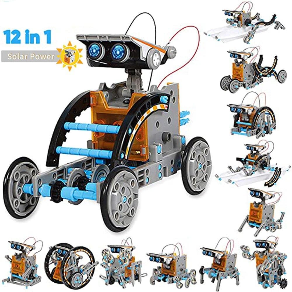 Solar Powered Robot Creative Educational Toy for Kids
