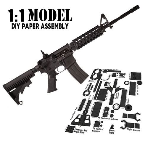 Gun Model Paper Assembled Toy Sets