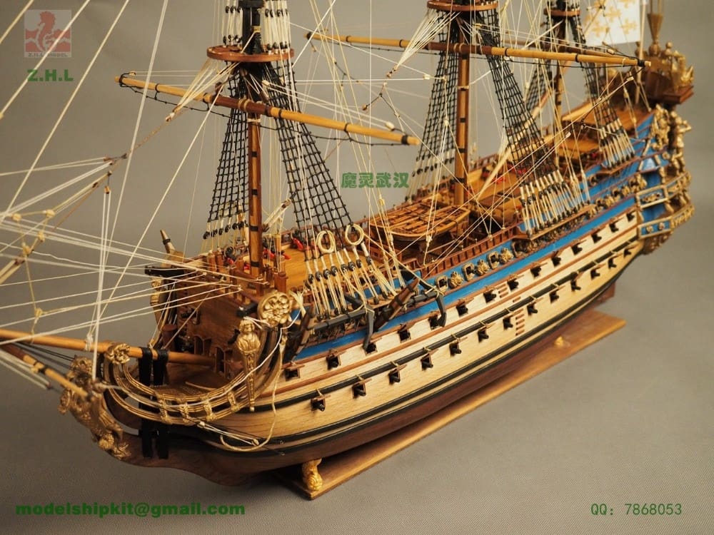 ZHL Le Soleil Royal 1669 model ship ZHL the updated English Instruction for the latest version of Le Soleil Royal 1669 model