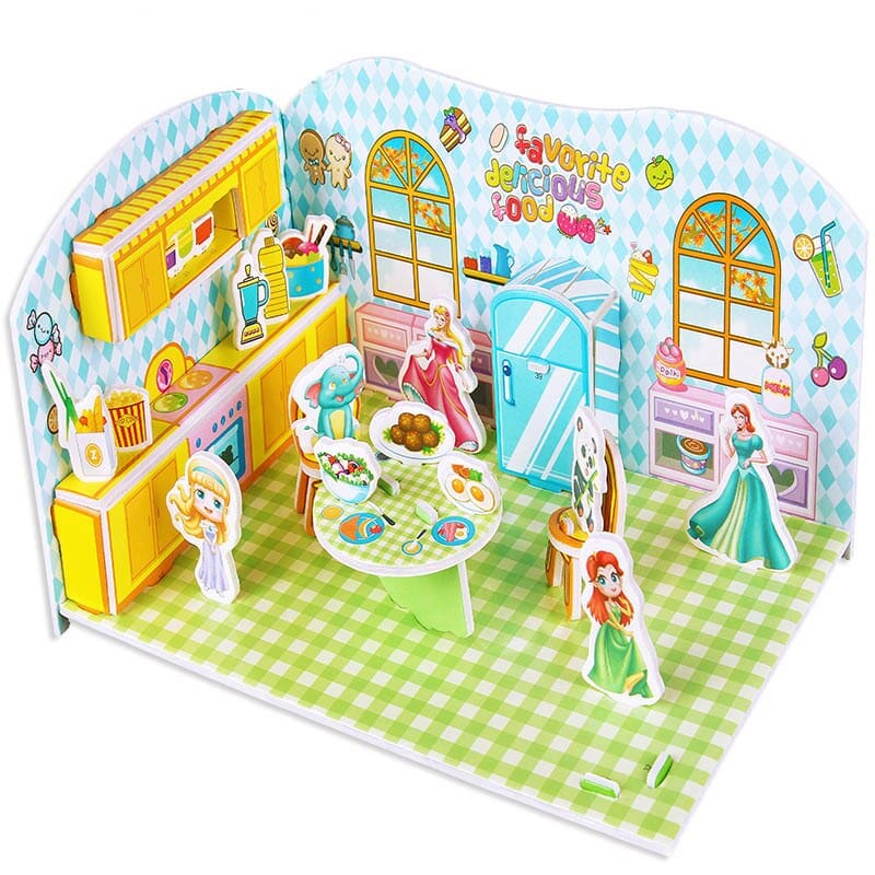 3D Jigsaw Puzzle Dream Dollhouse Gift Toy for Kids