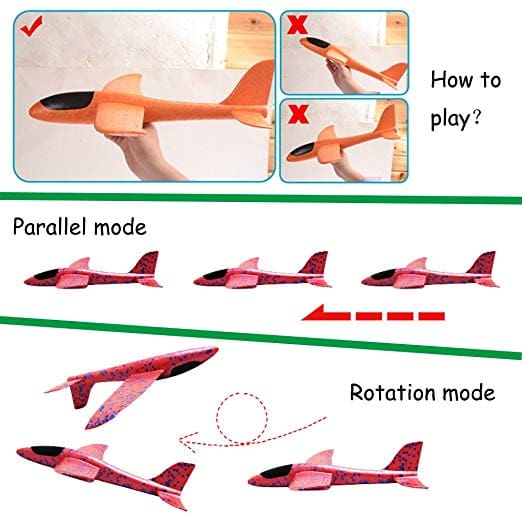 Hand Throwing Glider Airplane Toy for Kids and Adults