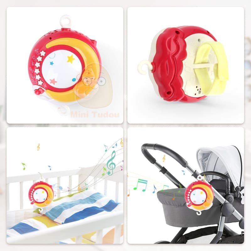 Lights and Music Baby Crib Mobile with Remote Control