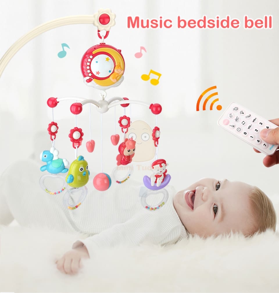 baby crib mobile with lights and music