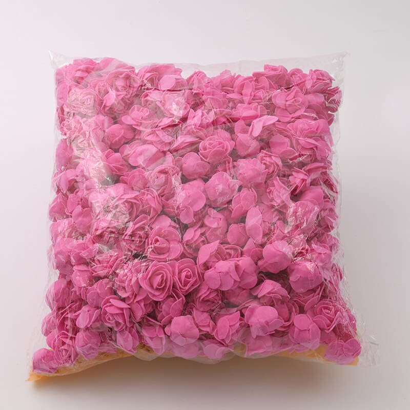 500pcs Mini Artificial PE Foam Rose Flower