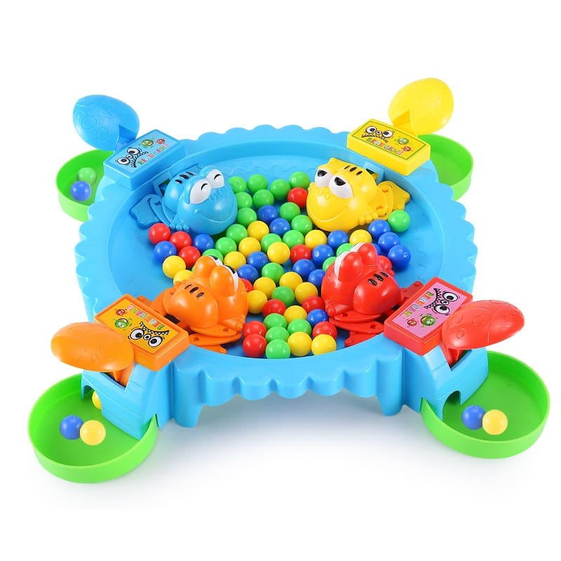 Interactive Feeding Frog Swallow Beads Table Game Toy