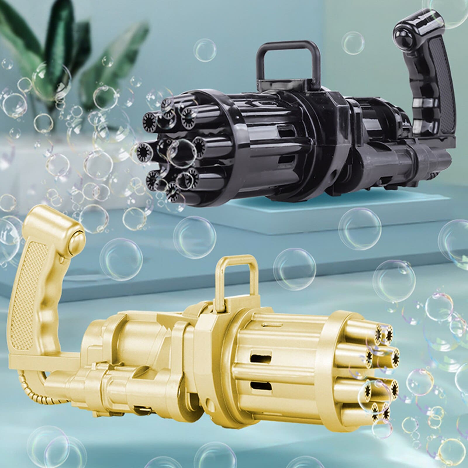 Automatic Gatling Bubble Gun Toy for Children Gift