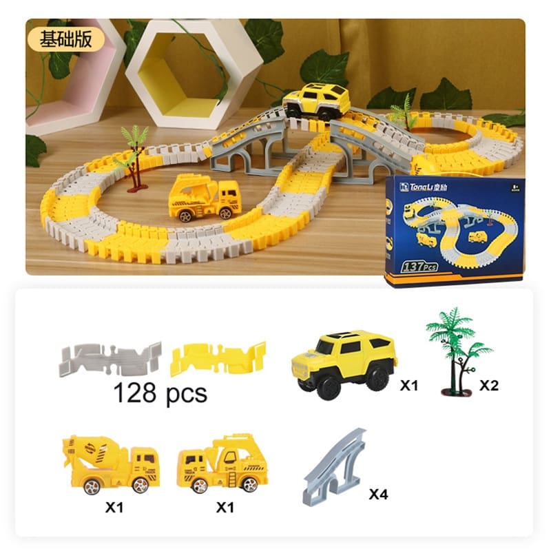333 PCs Railway Racing Track Play Sets DIY Toys for Kids