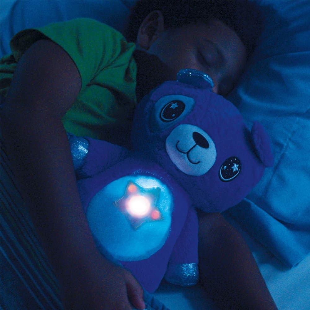 Star Projector Night Light Stuffed Animal Gift Toy for Kids
