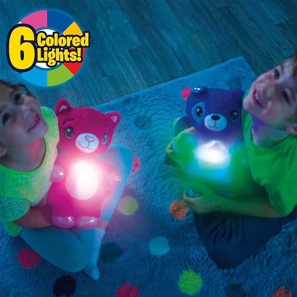 Star Projector Night Light Stuffed Animal Gift Toy for Kids