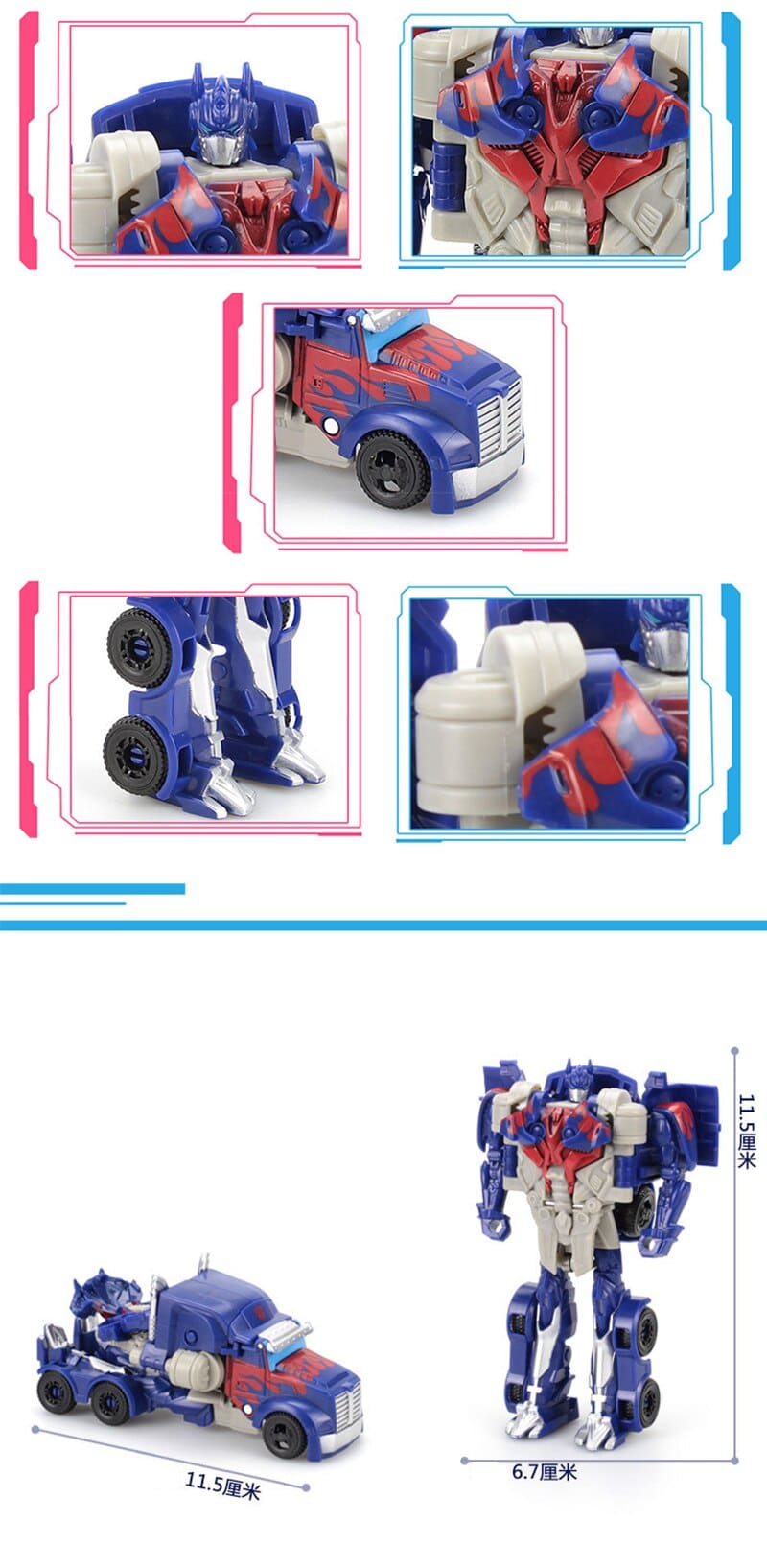 12cm Transformers Robots Kit Toy for Boy Gift