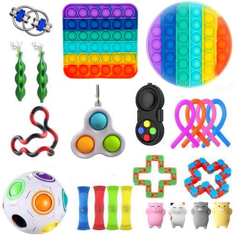 Pop It Fidget Toys Pack for Kids and Adults