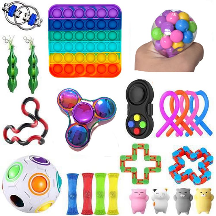 Pop It Fidget Toys Pack for Kids and Adults