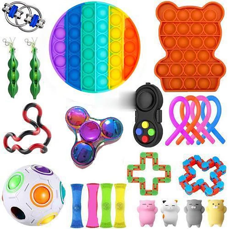 Pop It Fidget Toys Pack for Kids and Adults