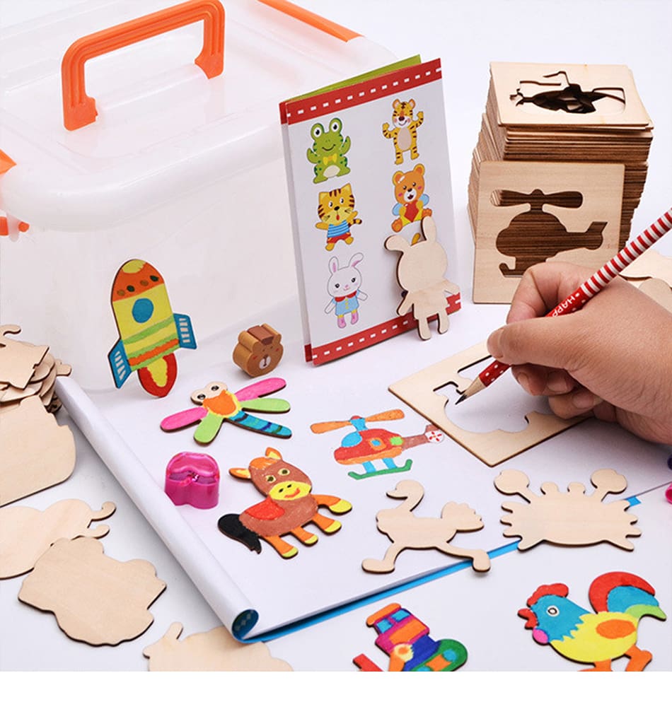 Wooden Drawing educational Toy Set for Children