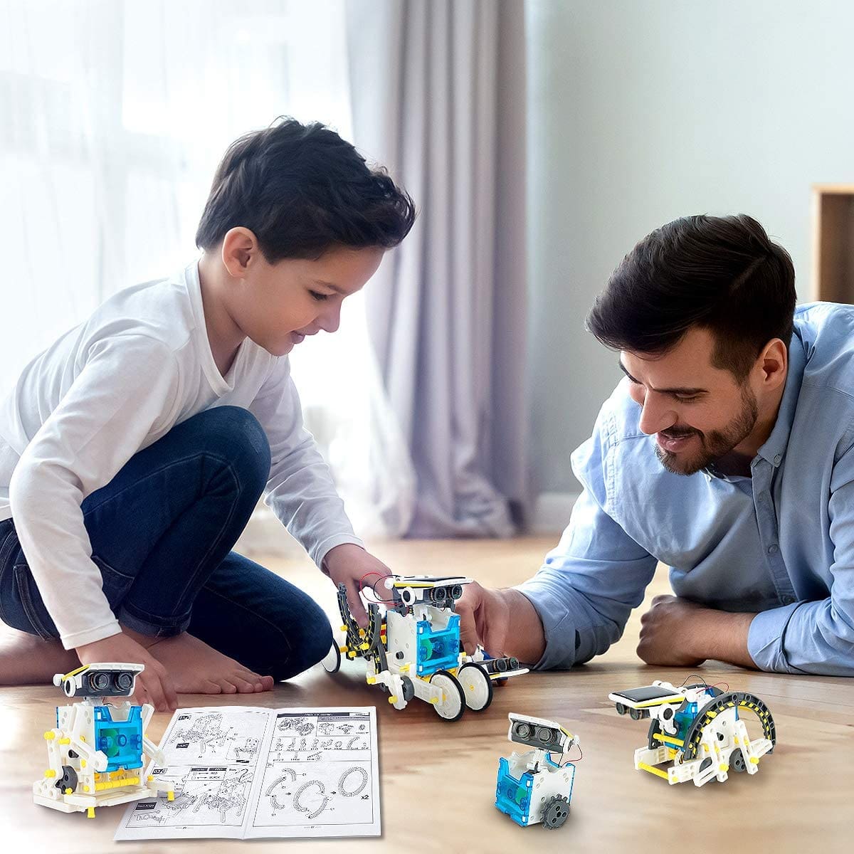 Learning Development DIY Sola Robot Toys for Kids
