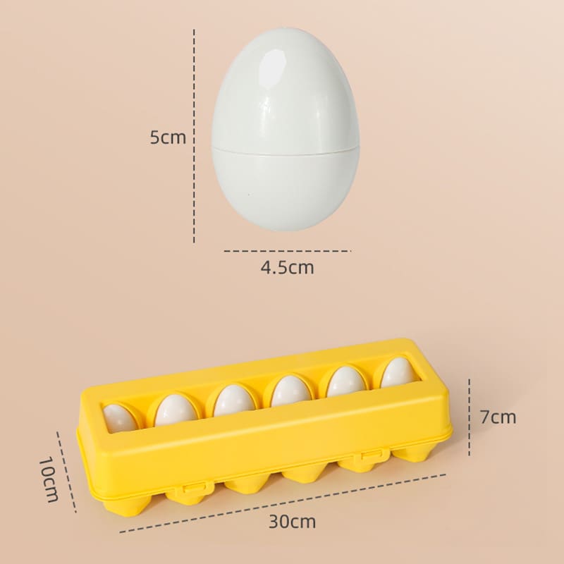 Plastic Eggs Shape Matching Toy For Kids Children