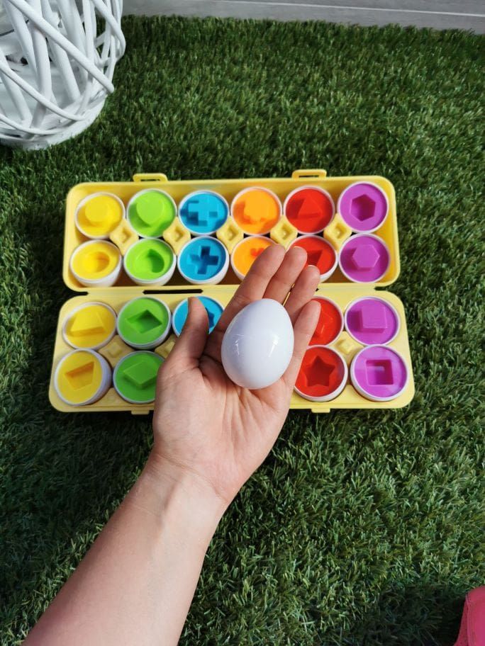 Plastic Eggs Shape Matching Toy For Kids Children