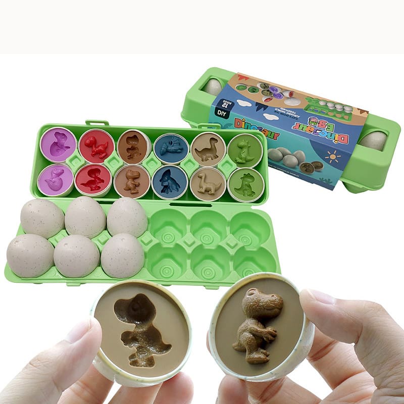 Plastic Eggs Shape Matching Toy For Kids Children