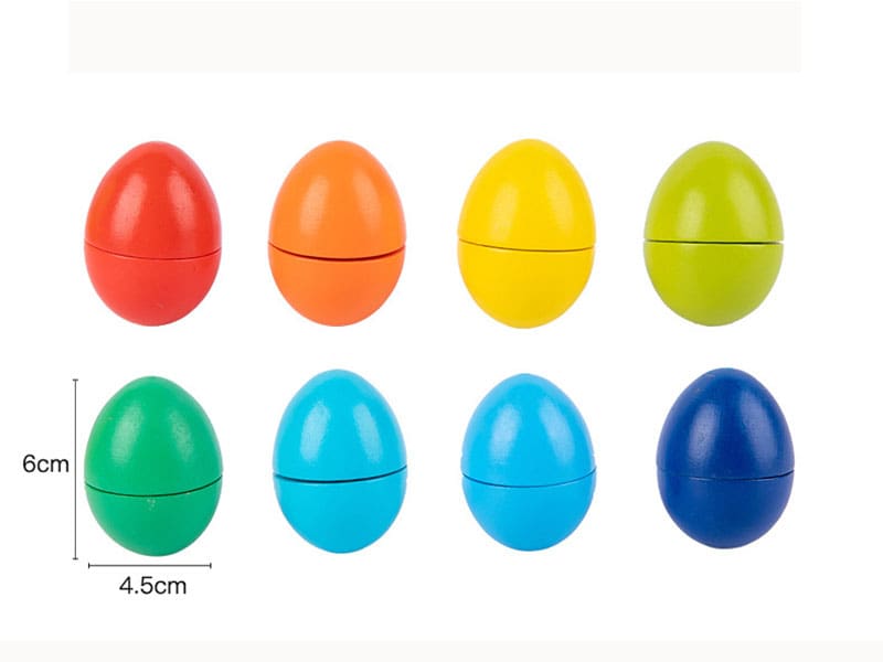 Plastic Eggs Shape Matching Toy For Kids Children