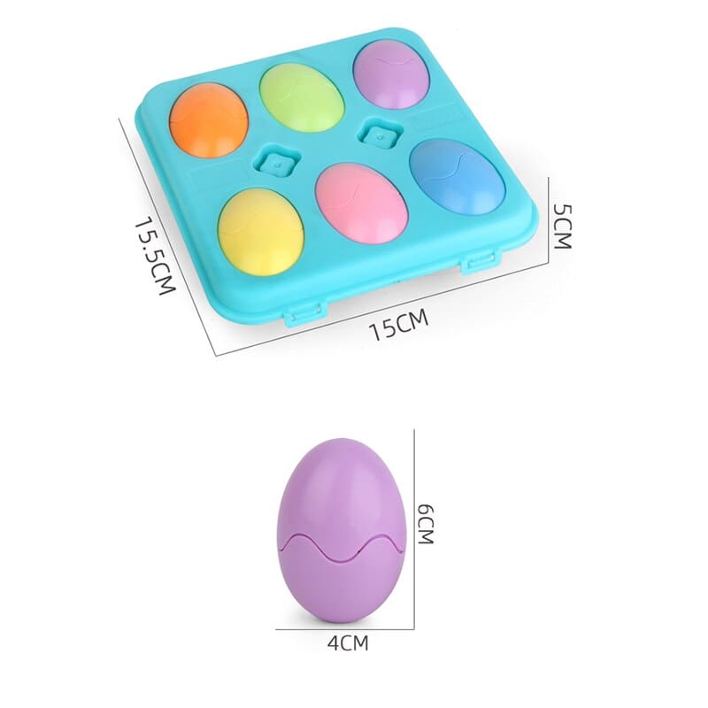 Plastic Eggs Shape Matching Toy For Kids Children