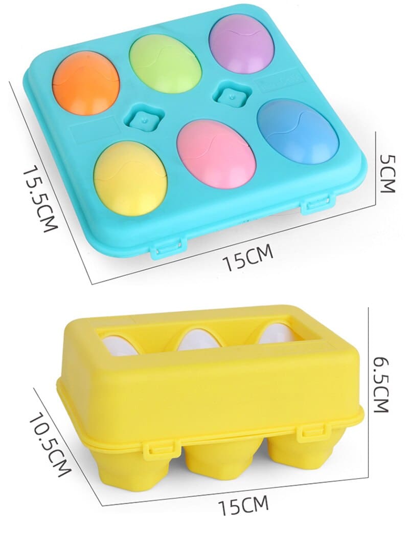 Plastic Eggs Shape Matching Toy For Kids Children