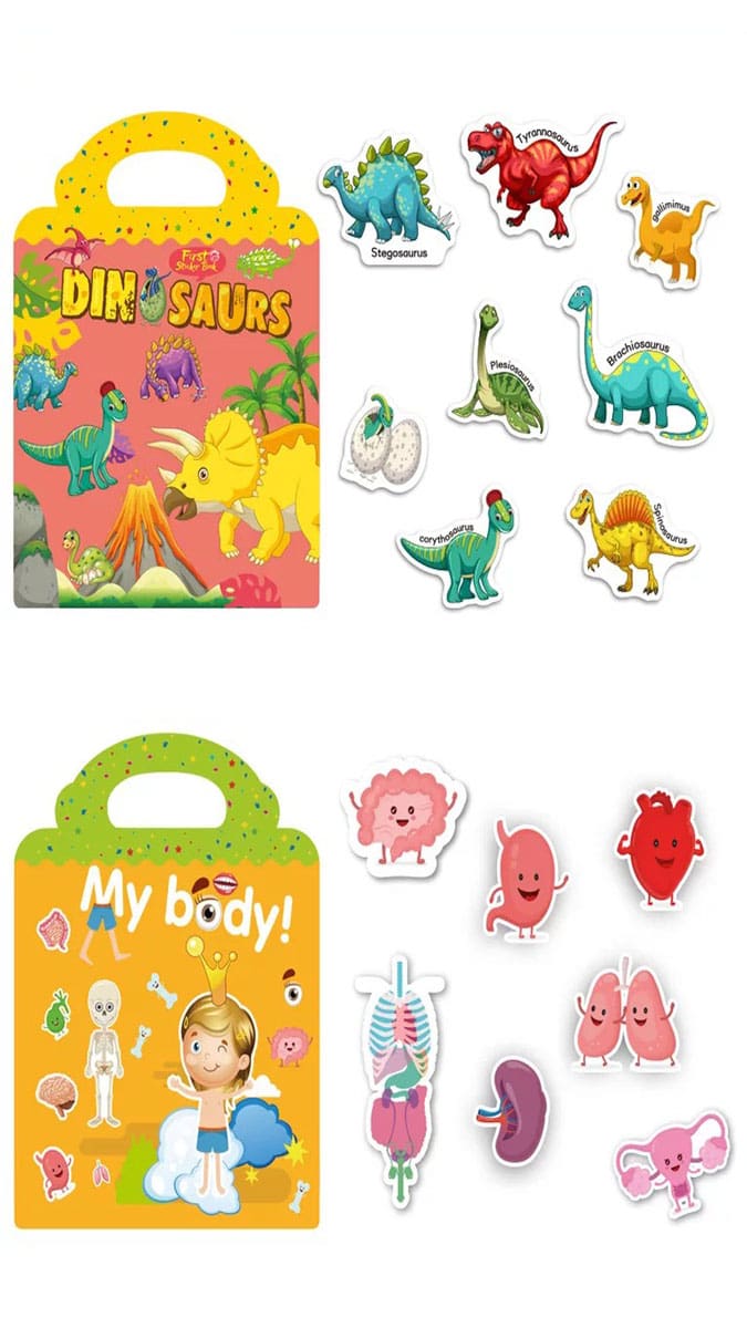 Children Scene Hand-on Puzzle Sticker Books Toy For Kids Gift