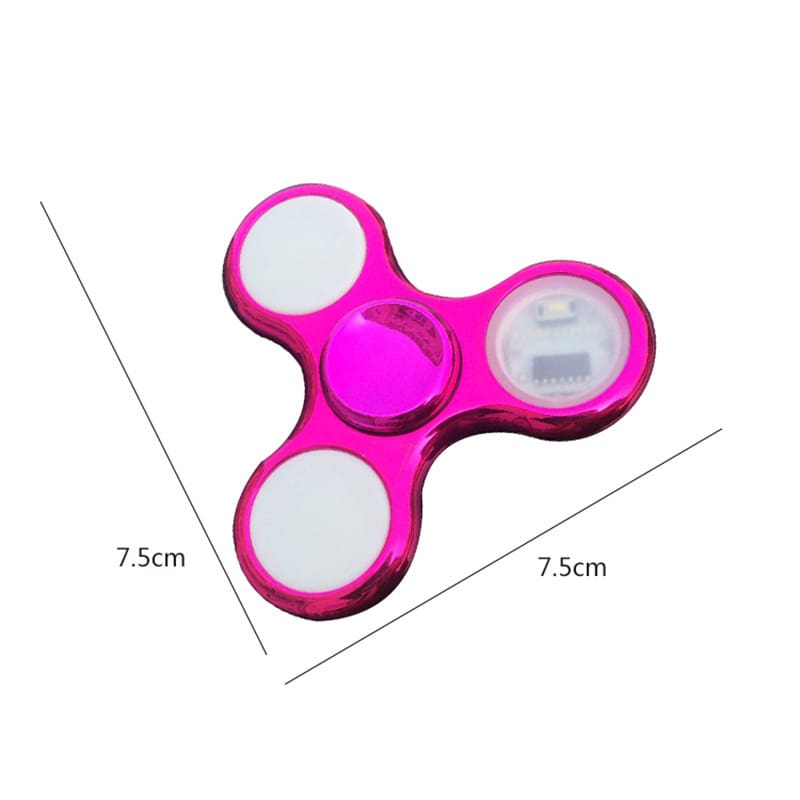 6 Colors LED Light Luminous Fidget Spinner Toy For Kids