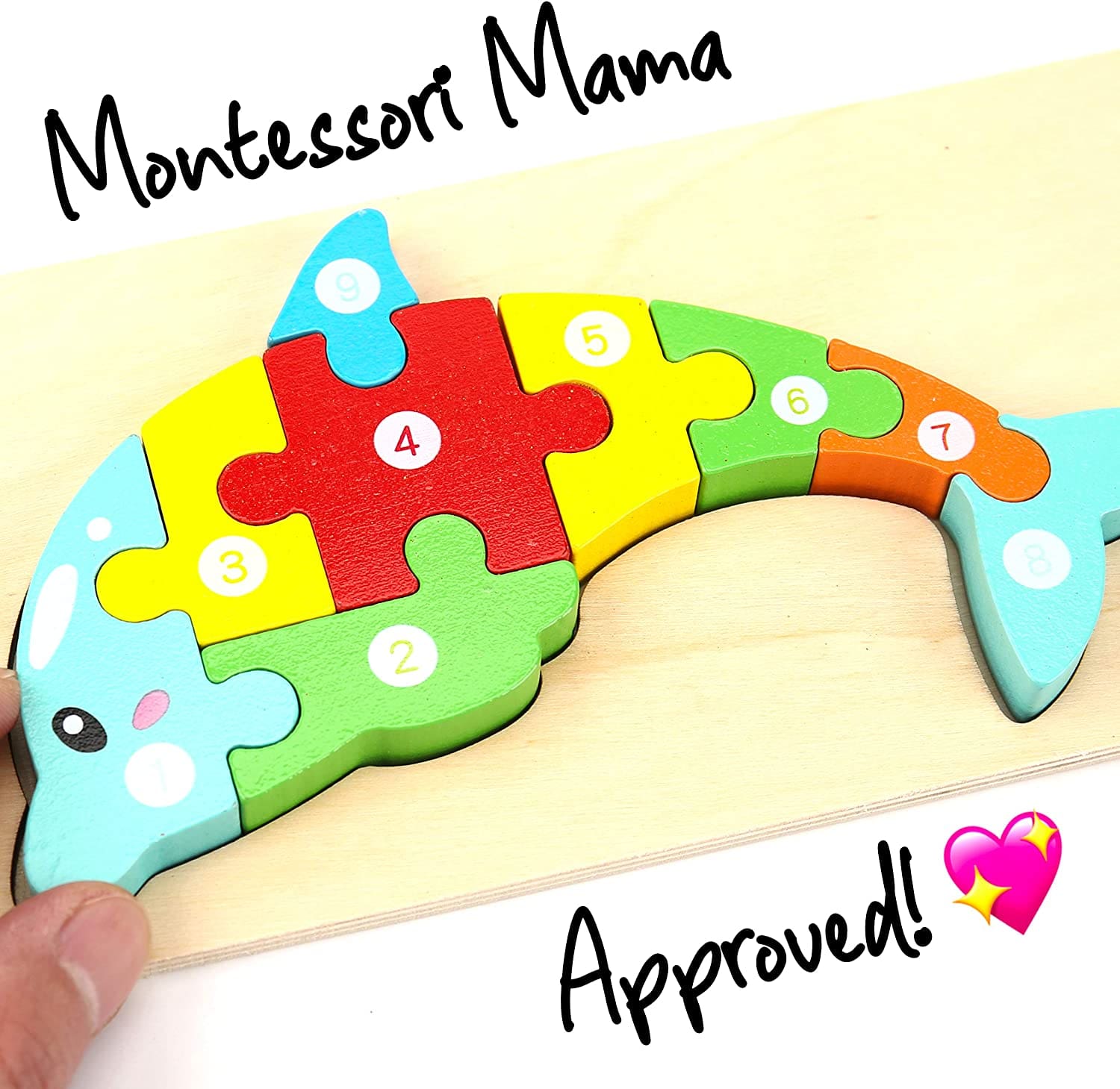 Montessori Wooden Toddler Puzzle Toy for Kids