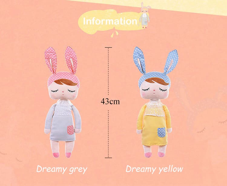 Metoo Angela Rabbit Stuffed Plush Animals Toys