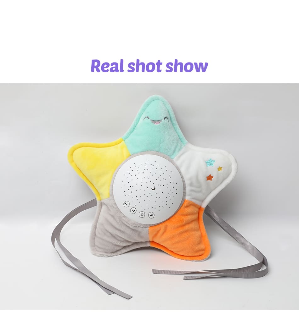 Baby Stuffed Animal Plush Toys With Music and Stars Projector