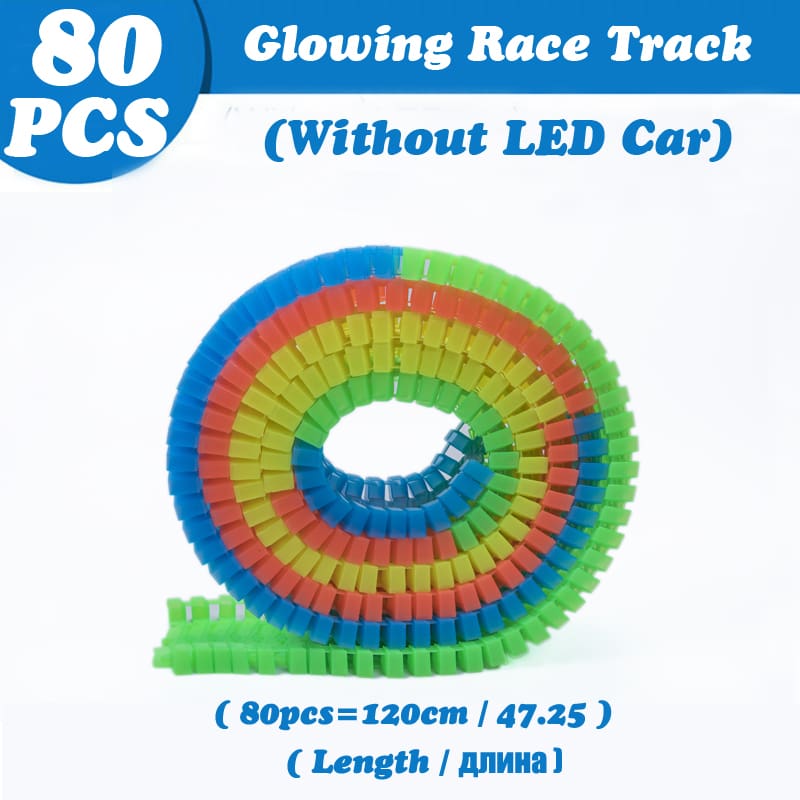 Luminous Racing Track Car Toys With Colored Lights For Kids