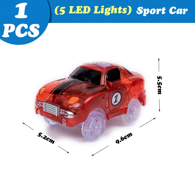 Luminous Racing Track Car Toys With Colored Lights For Kids