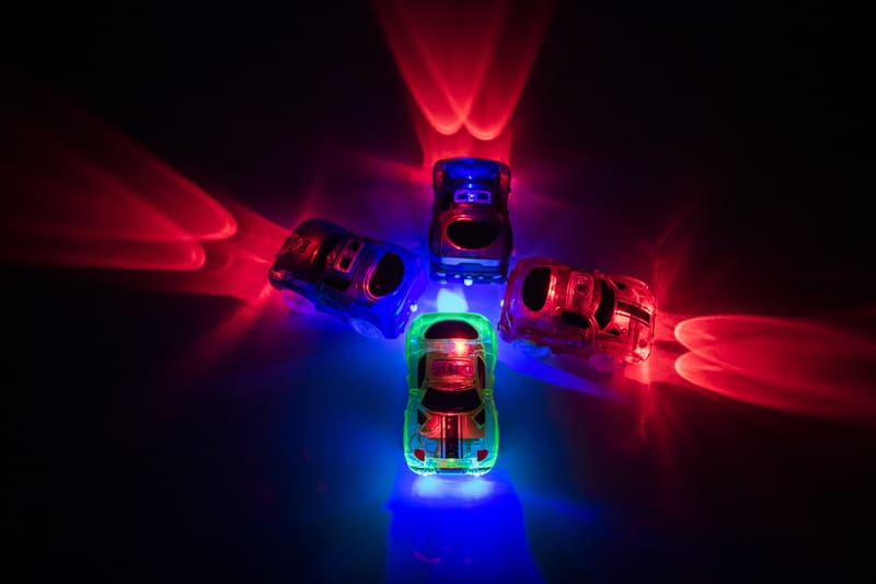 Luminous Racing Track Car Toys With Colored Lights For Kids