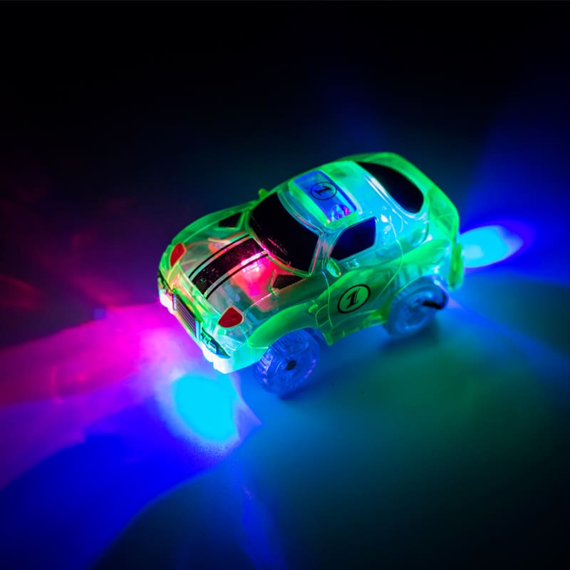 Luminous Racing Track Car Toys With Colored Lights For Kids