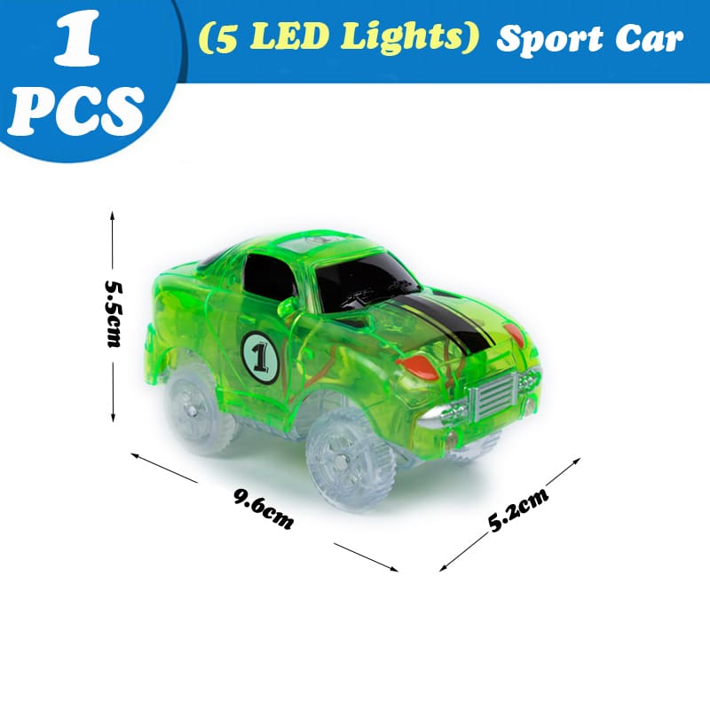 Luminous Racing Track Car Toys With Colored Lights For Kids