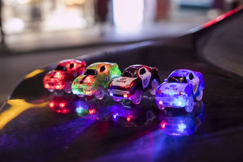 Luminous Racing Track Car Toys With Colored Lights For Kids