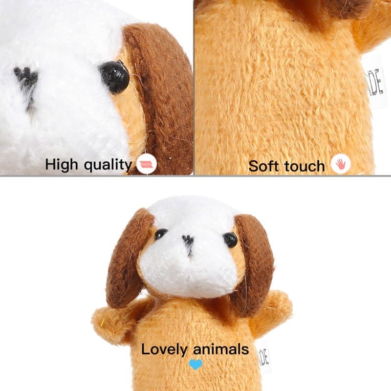 Animal Family Finger Puppet Role Play Toys For Kids