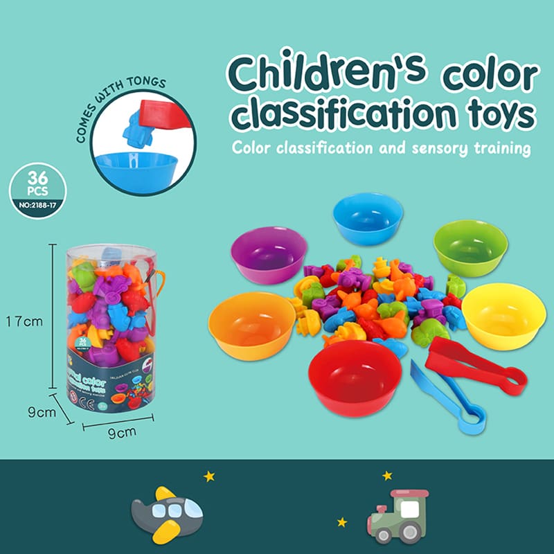Rainbow Dinosaur Sorting Toys for Children