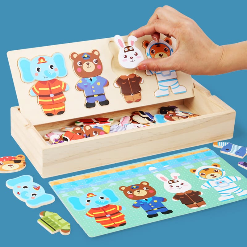 Wooden Jigsaw Puzzle Game Toy For Children Gift