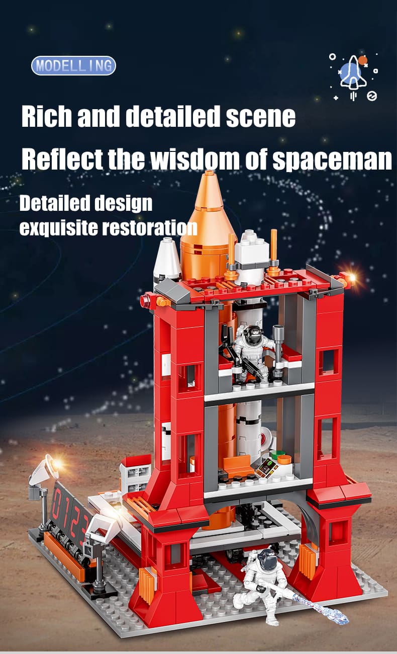 City Aerospace Building Blocks Toy For Kids