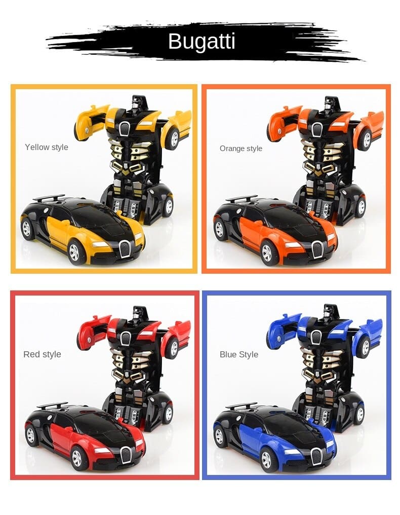 New One-key Deformation Car Toy Gifts Kid