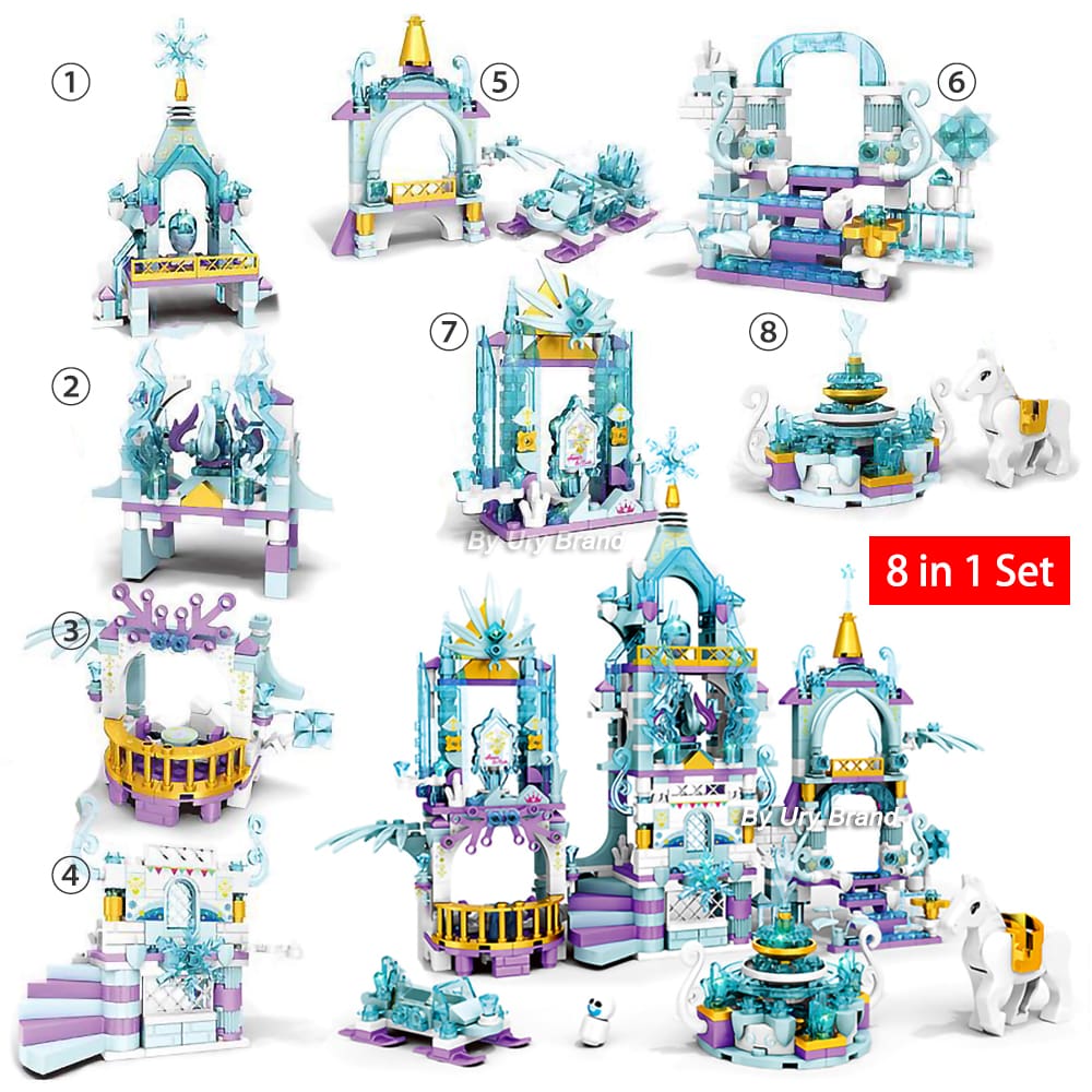 Princess Castle House Building Blocks Toys Sets for Girls