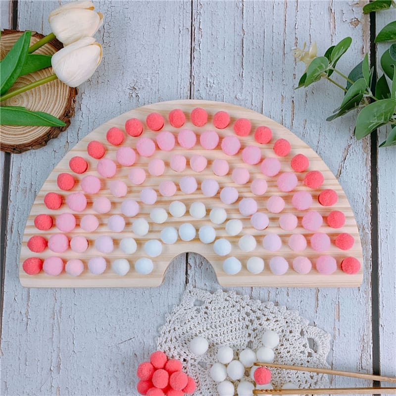 Natural Rainbow Sorting Board Toy GYOBY TOYS