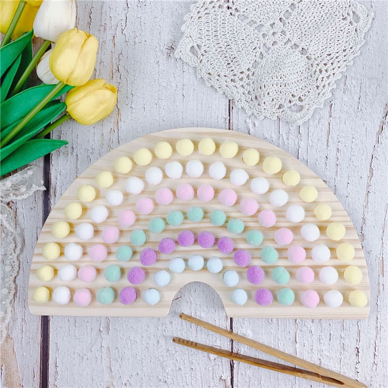 Natural Rainbow Sorting Board Toy GYOBY TOYS