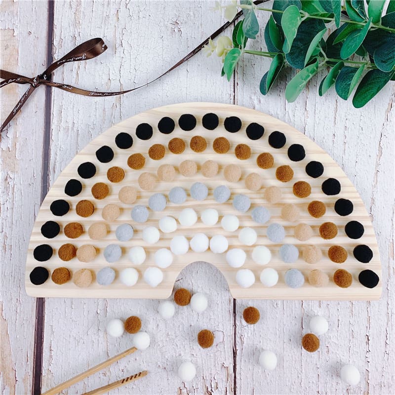 Natural Rainbow Sorting Board Toy GYOBY TOYS