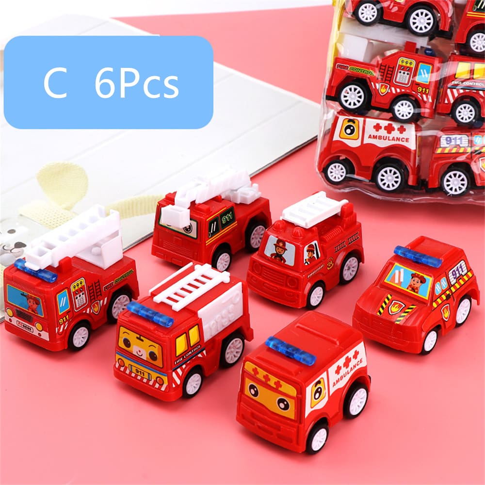 6pcs Model Pull Back Car Toy for Children