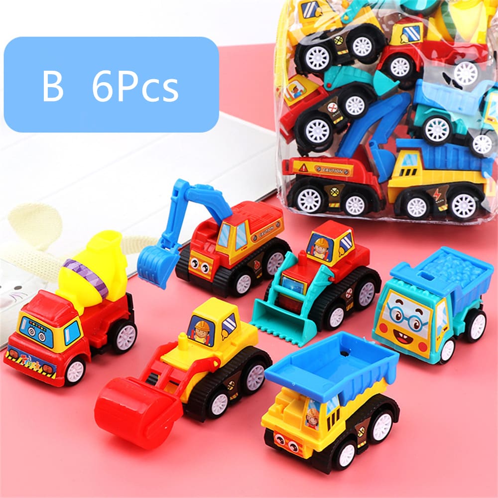 6pcs Model Pull Back Car Toy for Children