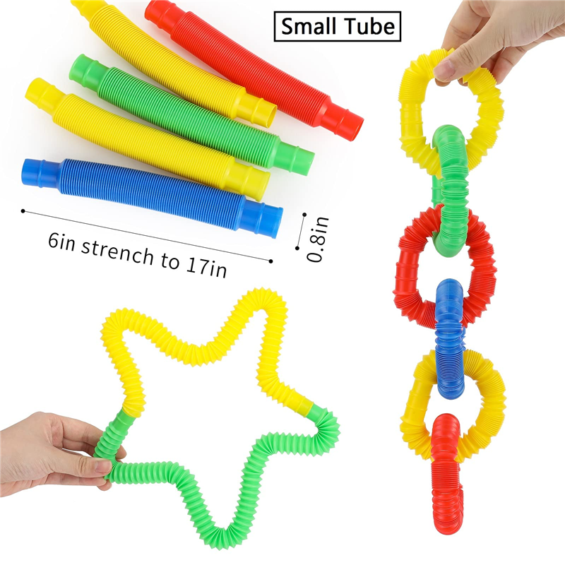 8Pcs Pop Tubes Fidget Toy for Gifts