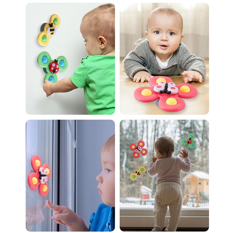 Colorful Cartoon Fidget Spinner Toys For Baby